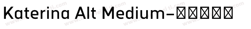 Katerina Alt Medium字体转换